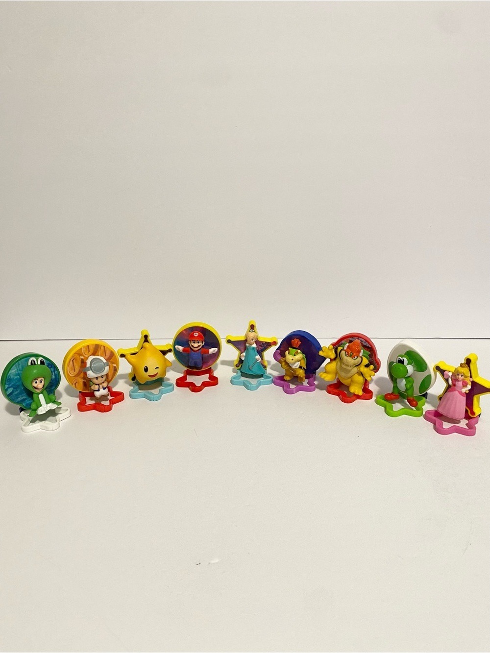 McDonald’s Mario Galaxy Yoshi Bowser Jr Peach Rosalina Toad Luma Happy Meal Lot